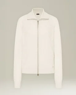 GIACCA BOMBER IN MAGLIA DI CASHMERE, SETA E VISCOSA