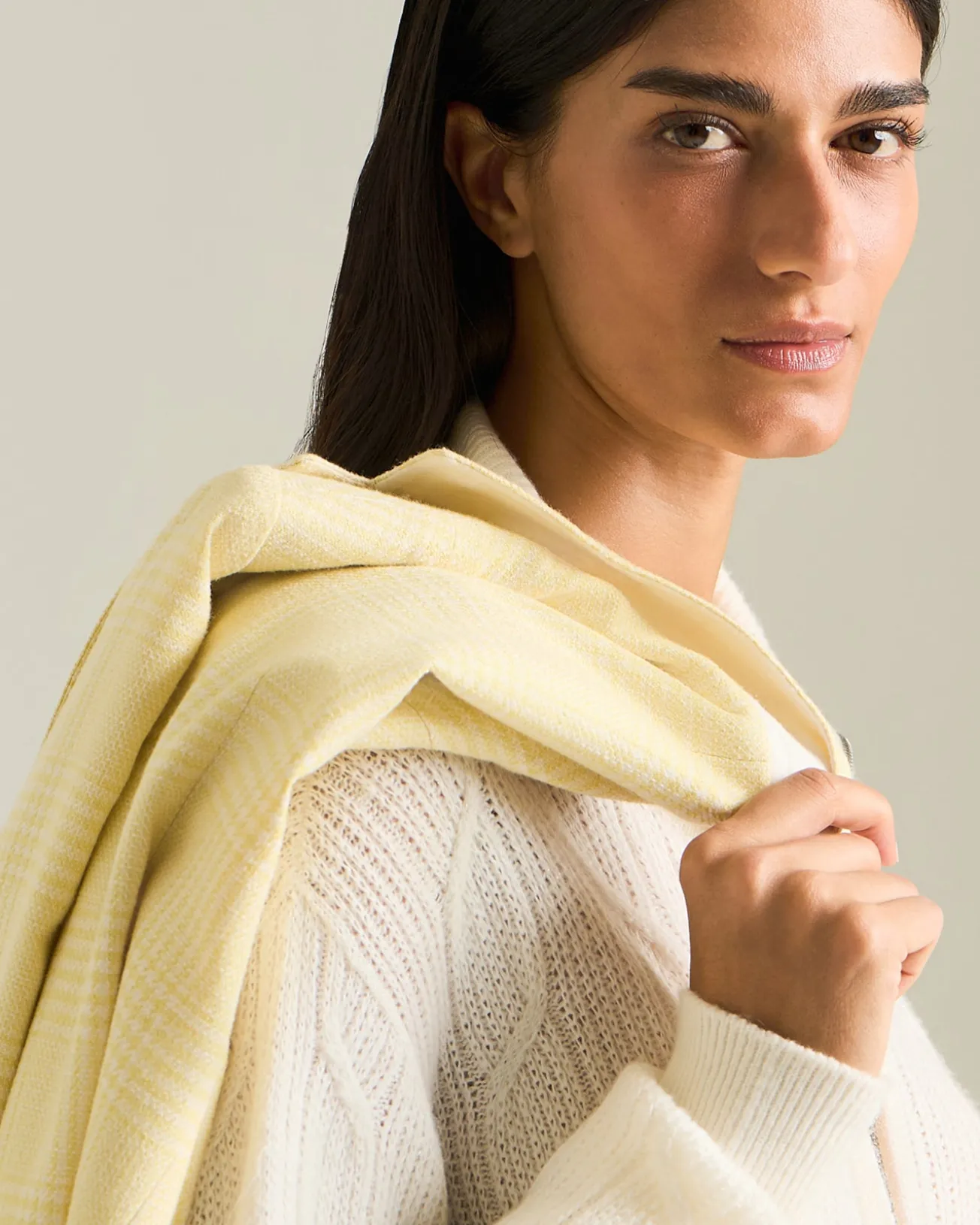 GIACCA BOMBER IN MAGLIA DI CASHMERE, SETA E VISCOSA