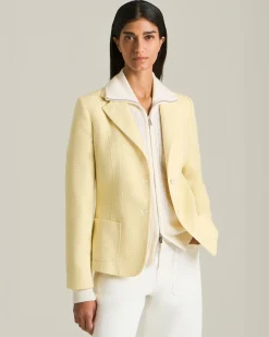 GIACCA BOMBER IN MAGLIA DI CASHMERE, SETA E VISCOSA