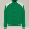 GIACCA VARSITY IN COTONE KNT - COLLEZIONE CAPSULE TENNIS