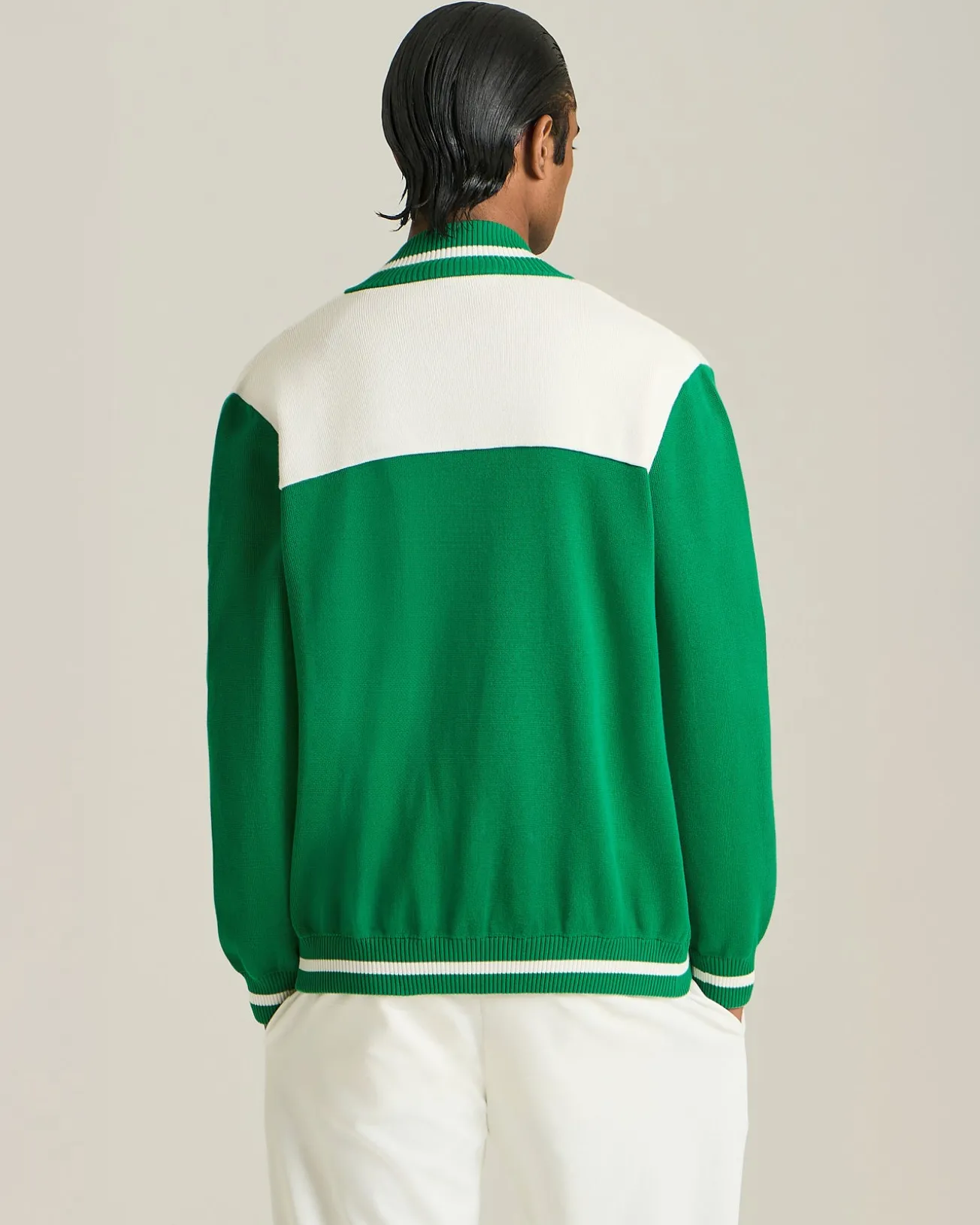 GIACCA VARSITY IN COTONE KNT - COLLEZIONE CAPSULE TENNIS