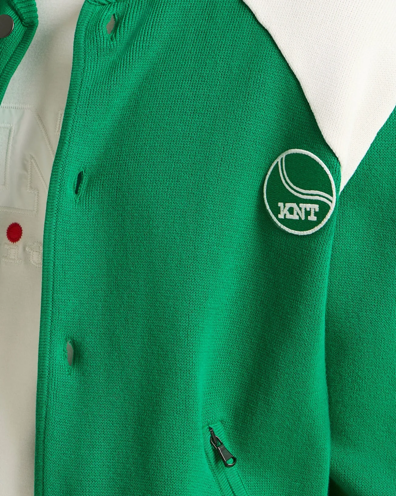 GIACCA VARSITY IN COTONE KNT - COLLEZIONE CAPSULE TENNIS