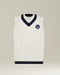 GILET IN MAGLIA DI COTONE KNT - CAPSULE TENNIS