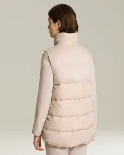 Gilet trapuntato donna in Cashmere idrorepellente