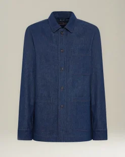 GIUBBOTTO IN DENIM MINERAL WASH