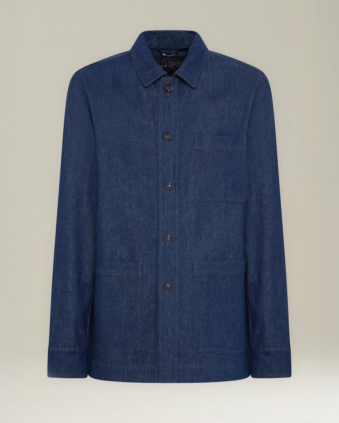GIUBBOTTO IN DENIM MINERAL WASH