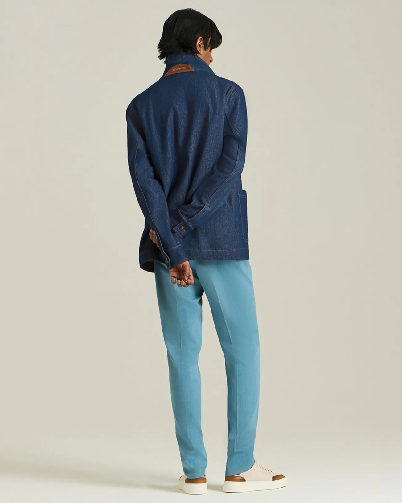 GIUBBOTTO IN DENIM MINERAL WASH
