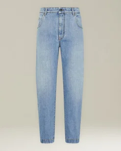 Jeans sartoriali Mum fit in Denim chiaro