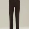Jeans uomo Sartoriale in Denim e Cashmere marrone