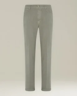 Jeans uomo Sartoriale in Denim e Cashmere sabbia