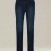 Jeans uomo Sartoriale in Denim e Cashmere indaco