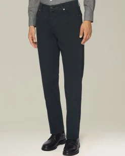 Jeans uomo Sartoriale in Denim e Cashmere blu scuro