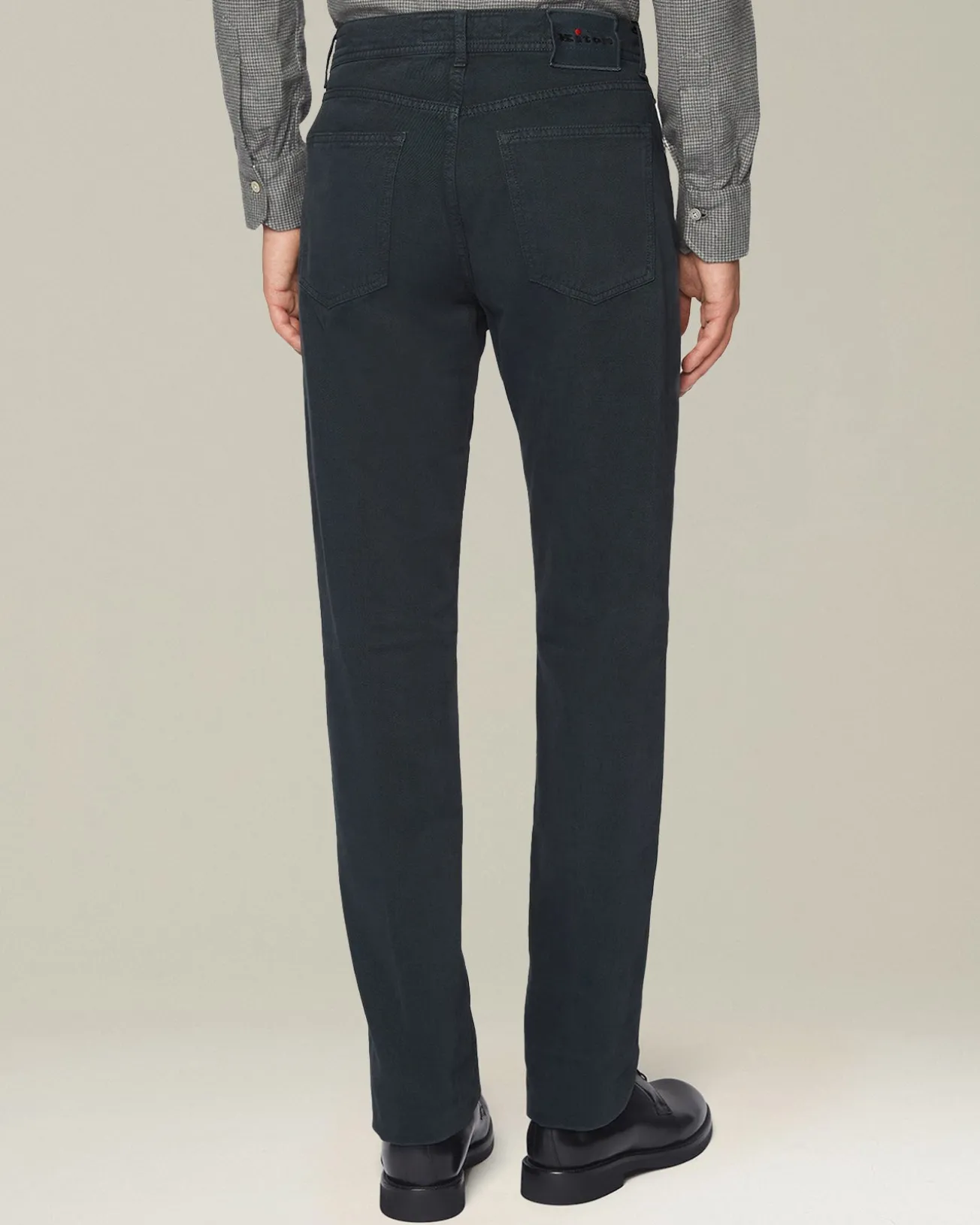 Jeans uomo Sartoriale in Denim e Cashmere blu scuro