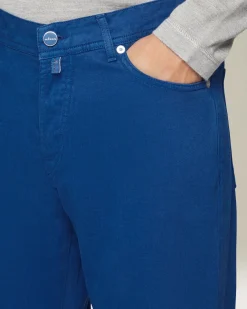 Jeans uomo Sartoriale in Denim e Cashmere bluette