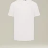 Maglia donna mezzo collo bianca 100% Lana