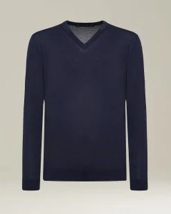 Maglia Scollo V Lana