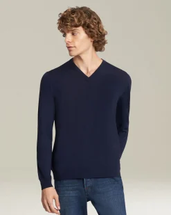 Maglia Scollo V Lana
