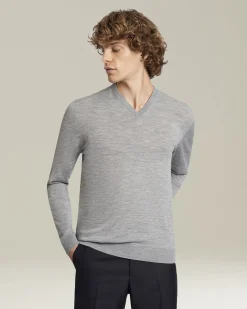 Maglia Scollo V Lana