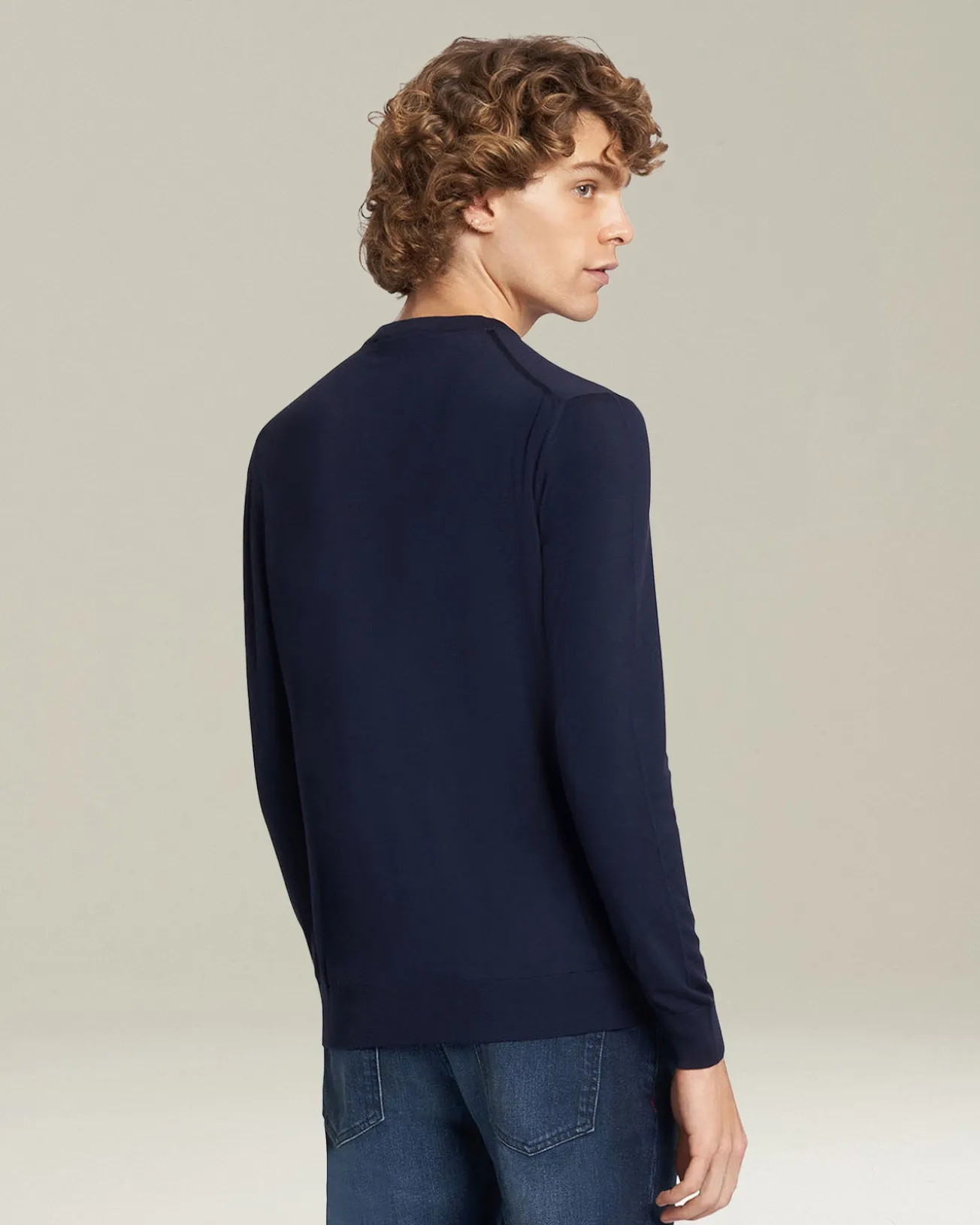 Maglia Scollo V Lana