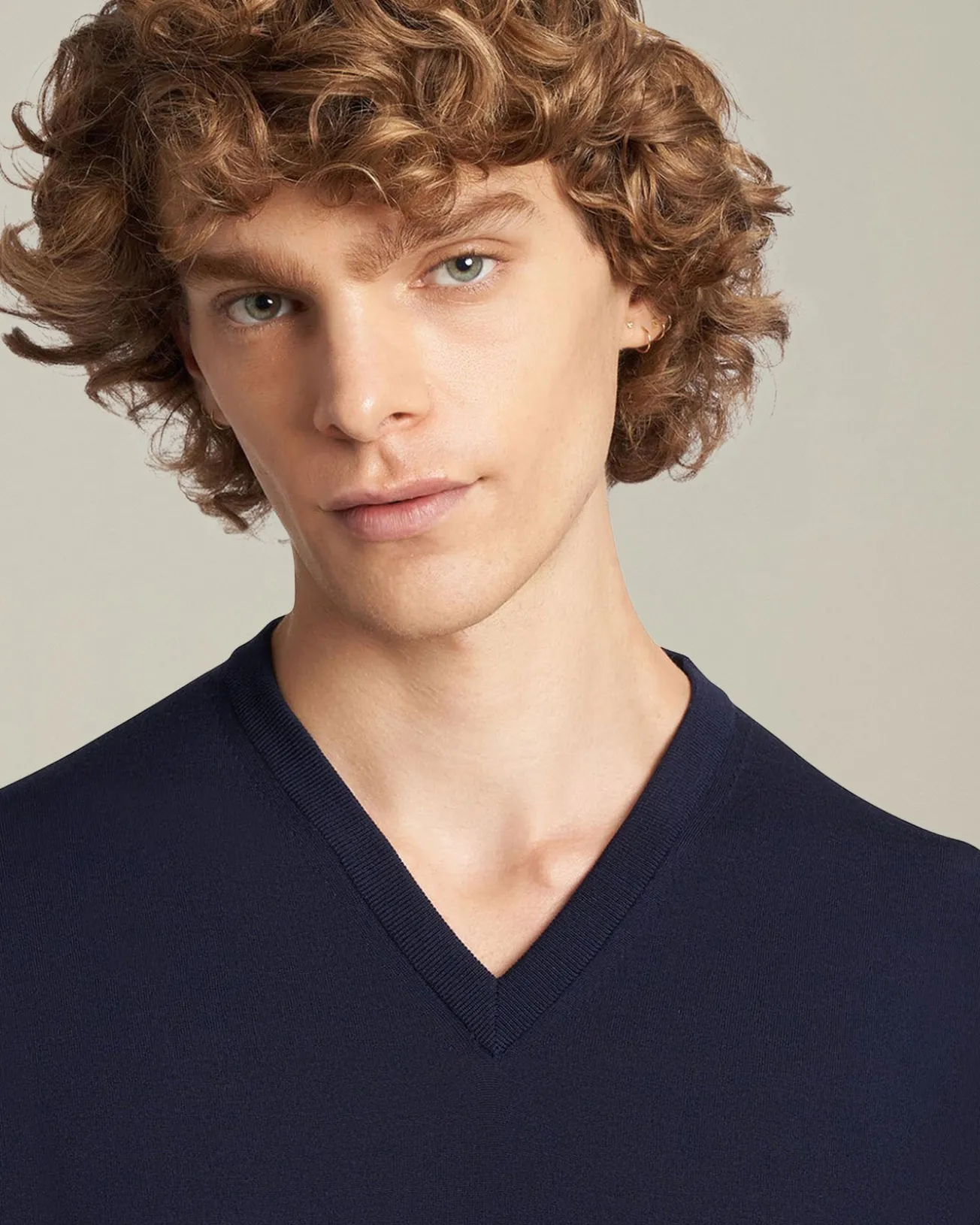 Maglia Scollo V Lana