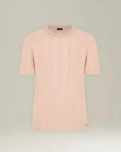 MAGLIA TRAFORATA IN CASHMERE E SETA