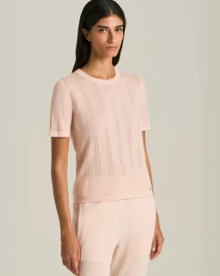 MAGLIA TRAFORATA IN CASHMERE E SETA