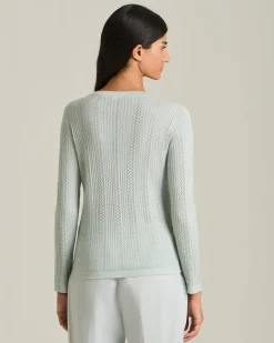 MAGLIA TRAFORATA IN CASHMERE E SETA