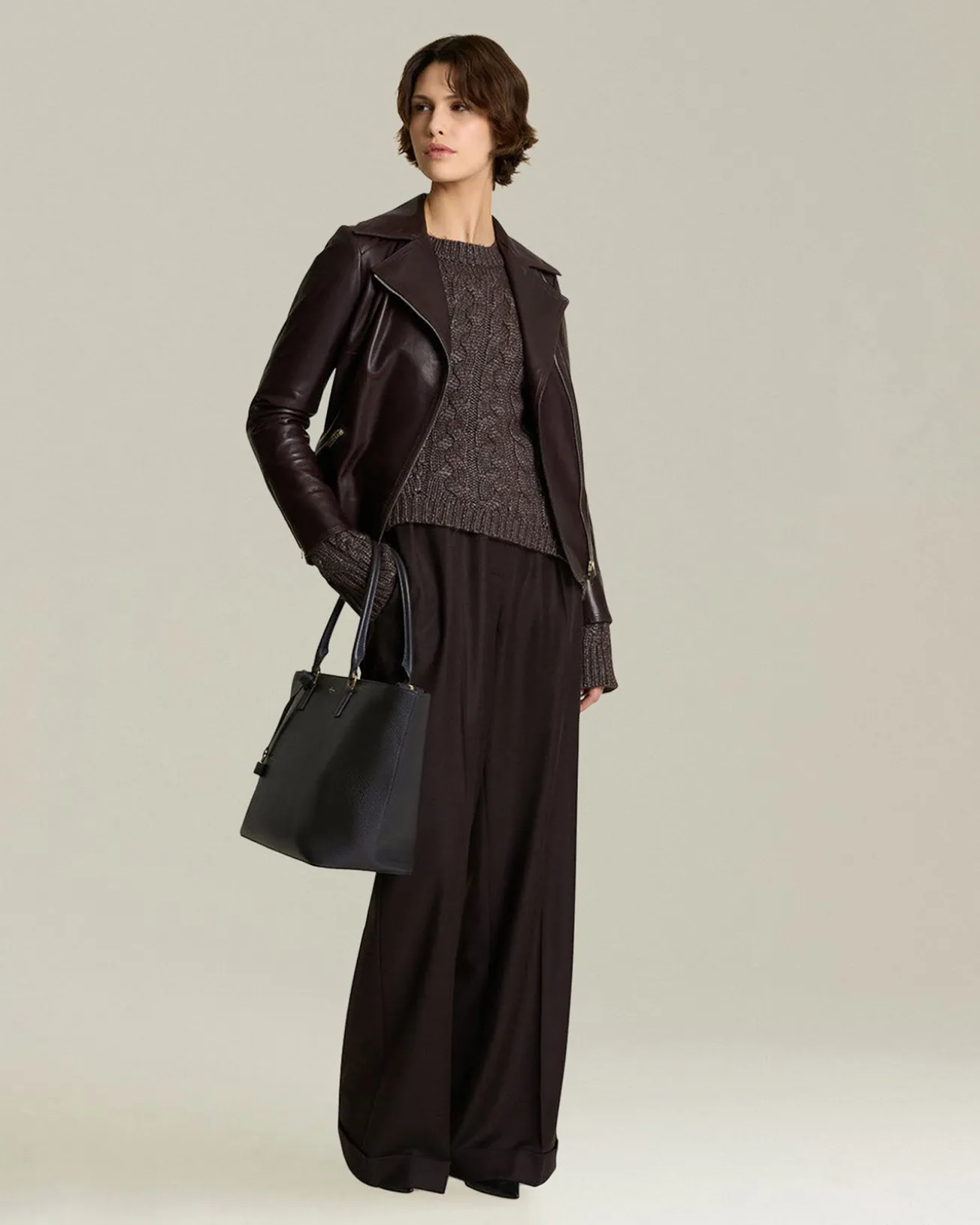 Maglione Treccia in Cashmere e Seta