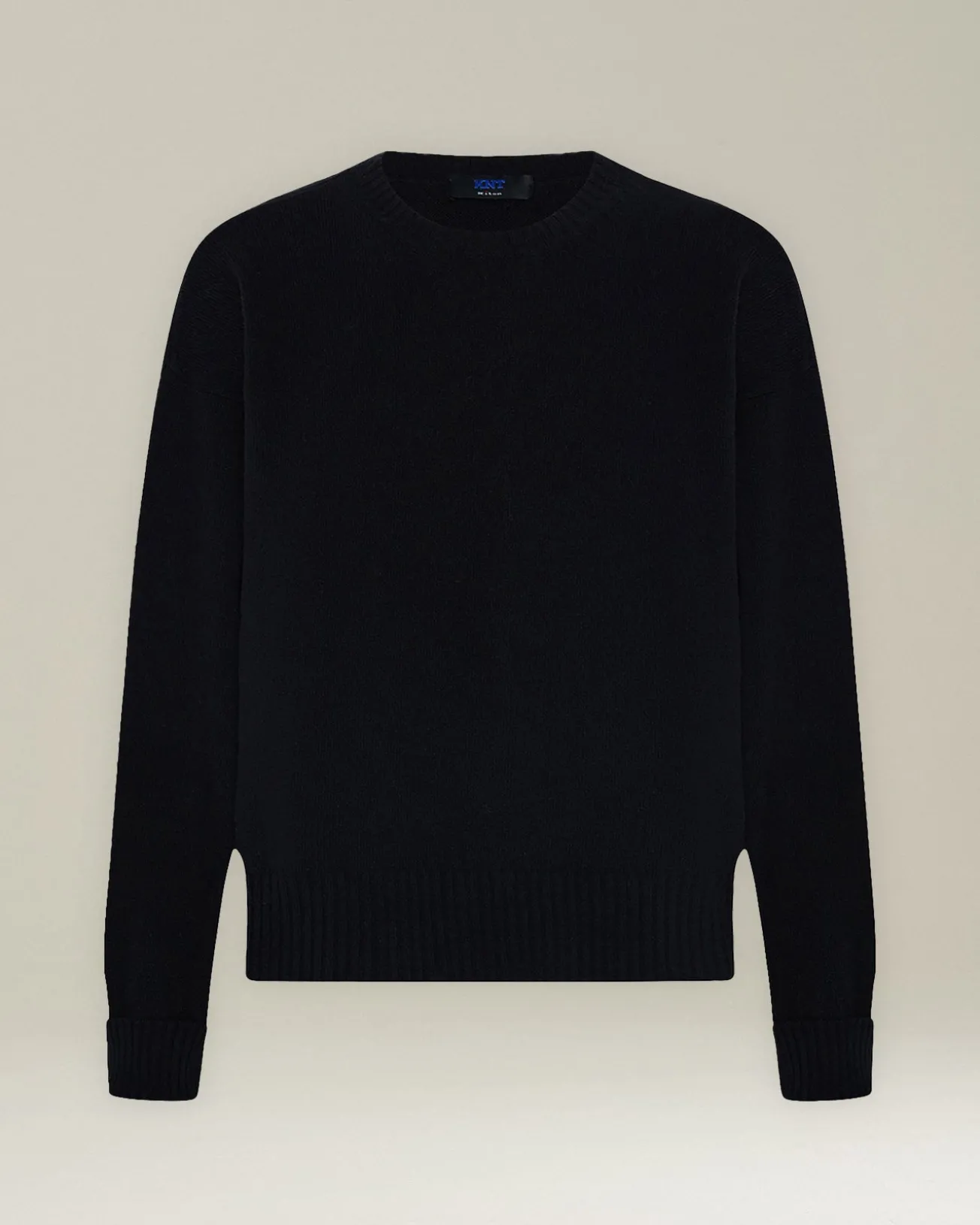 Maglione uomo girocollo Leisure in Lana verginenero