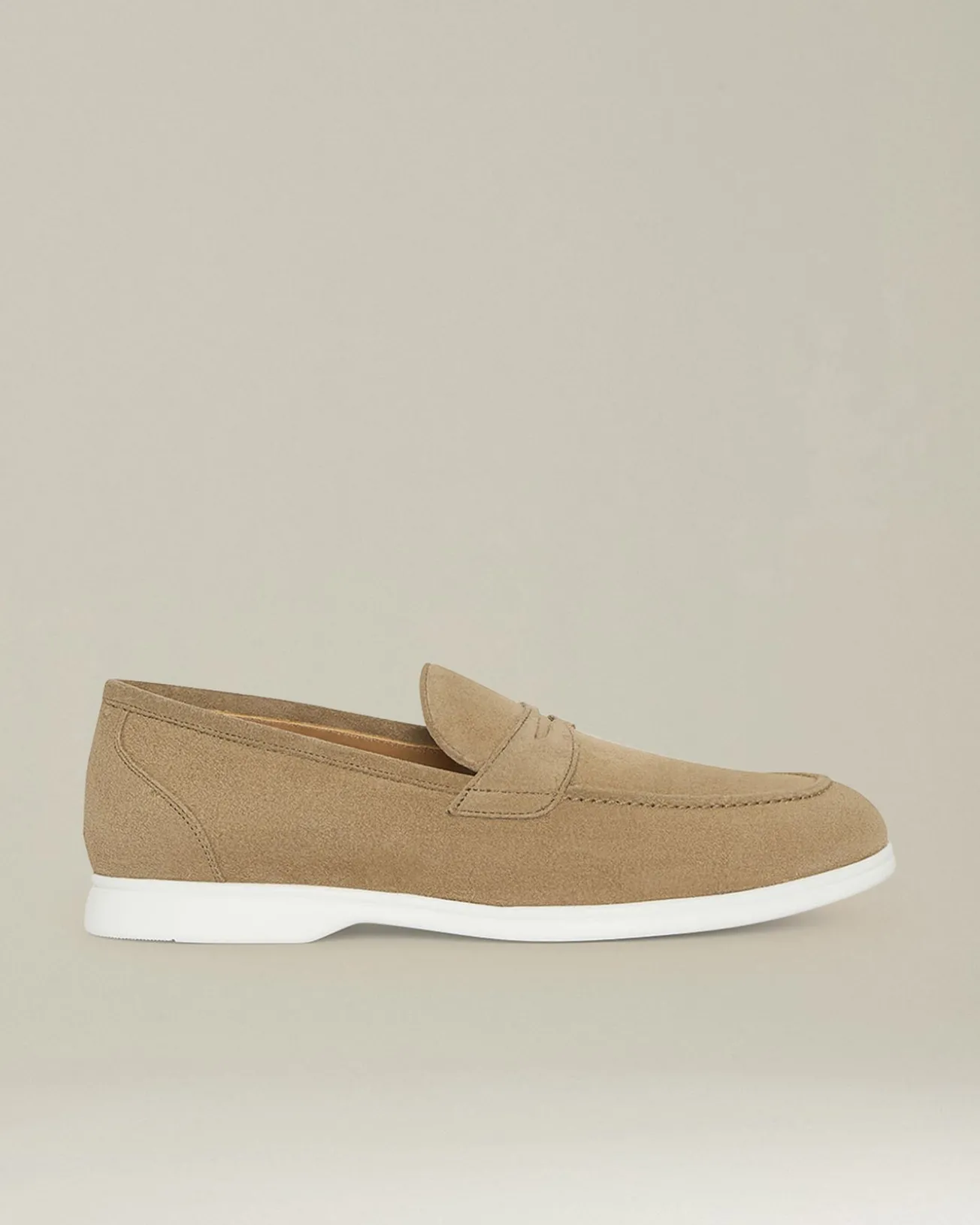 Mocassino uomo Scamosciato beige