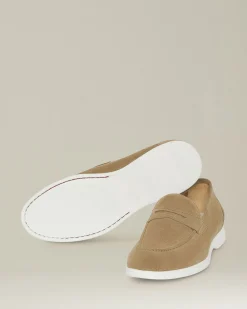 Mocassino uomo Scamosciato beige