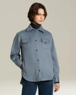 Overshirt donna in 100% Pile di Cashmere