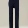 Pantalone Chino uomo blu navy 100% Lana