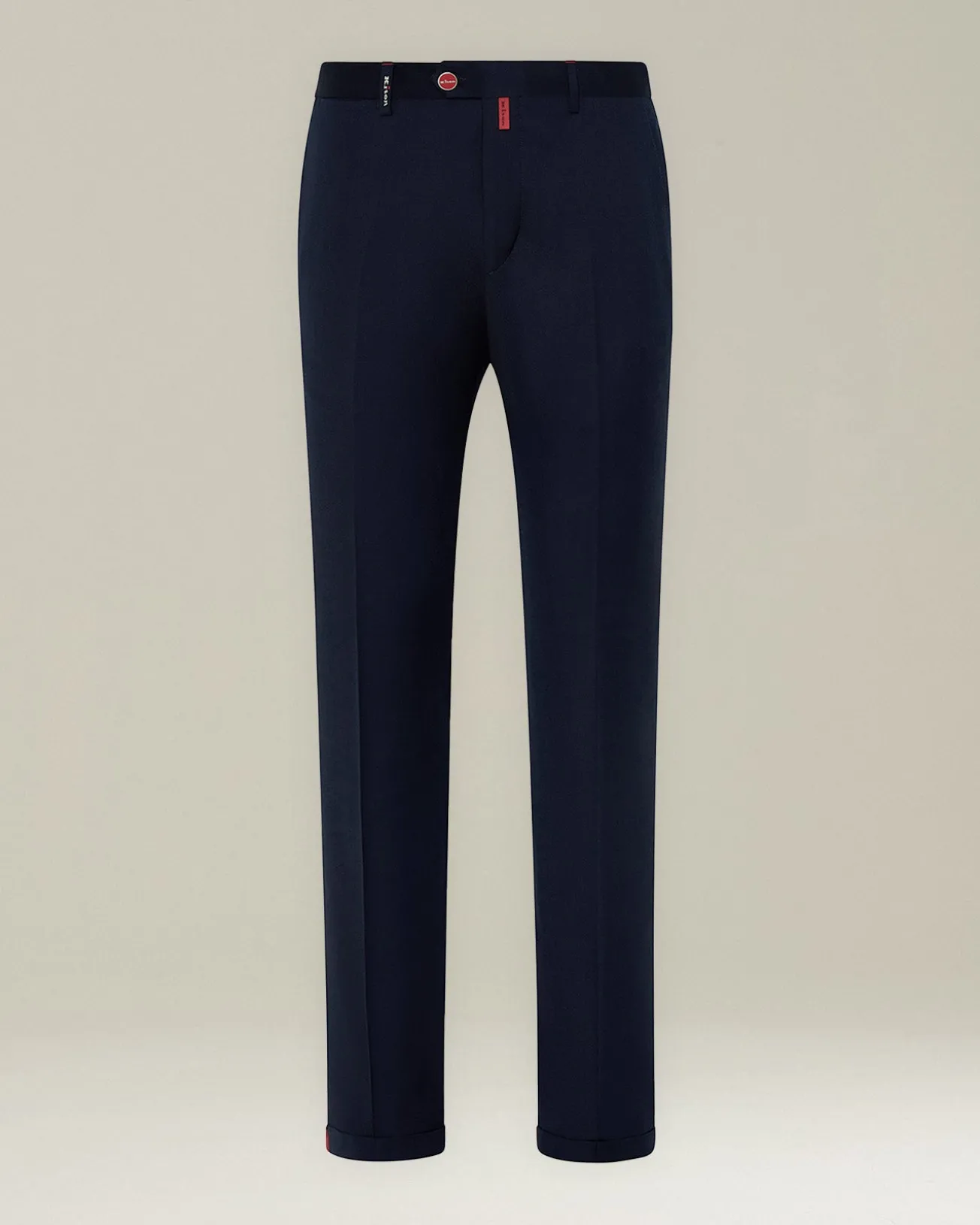Pantalone Chino uomo blu navy 100% Lana