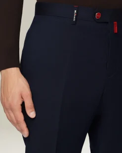 Pantalone Chino uomo blu navy 100% Lana