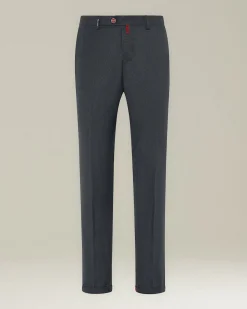 Pantalone Chino uomo Grigio scuro 100% Lana