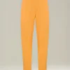 Pantalone in lino e lana con pince alla francese