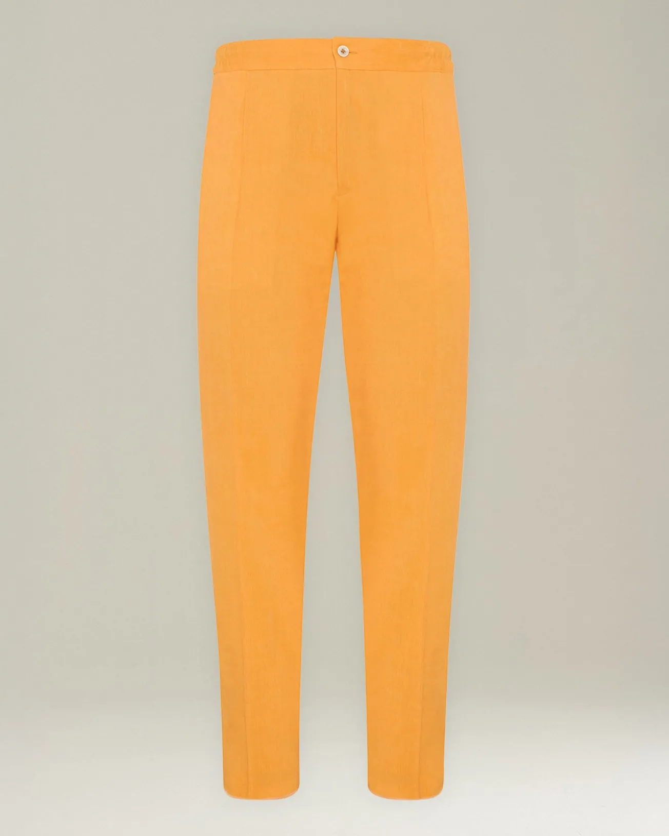 Pantalone in lino e lana con pince alla francese
