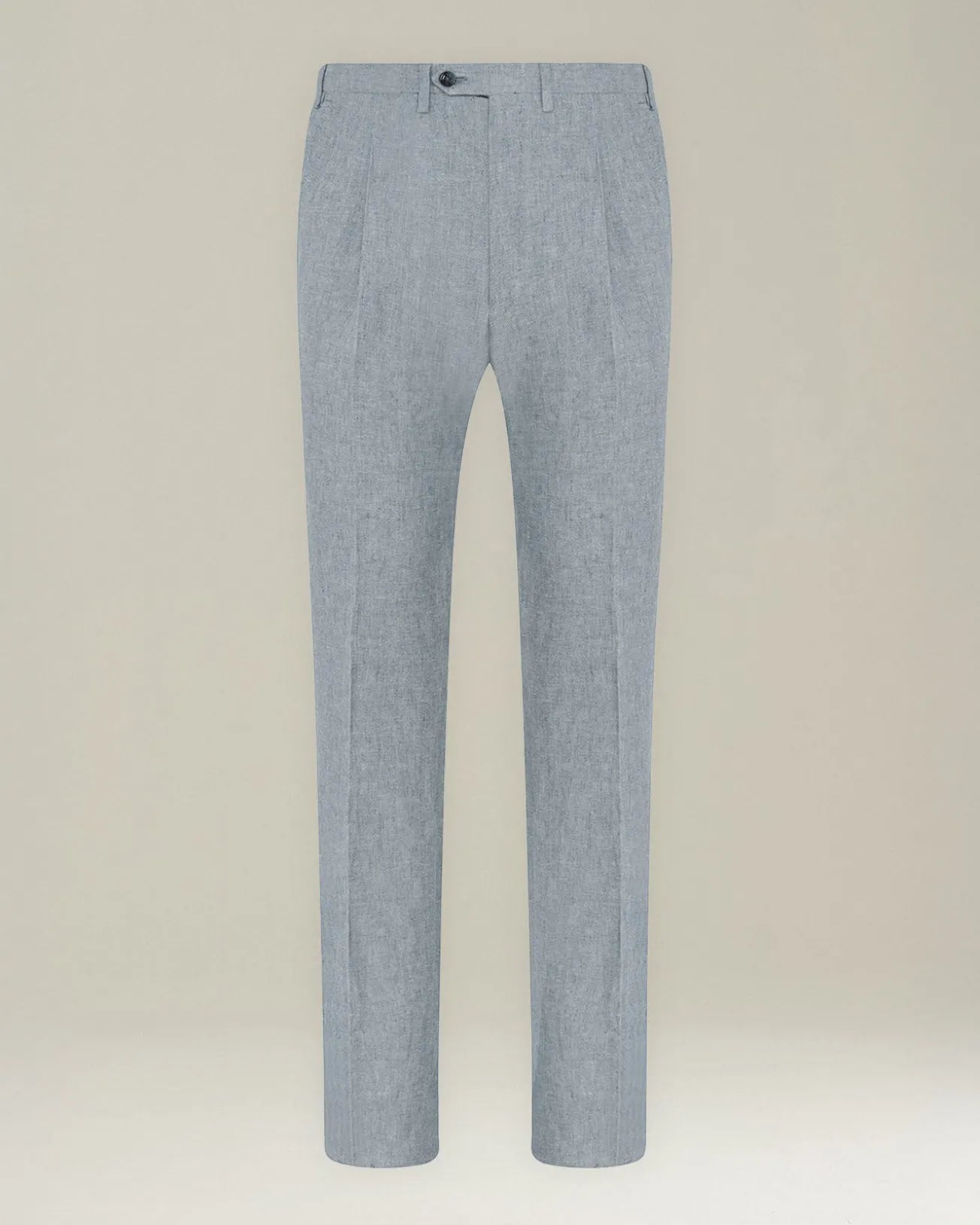 Pantalone Timeless in lino con pieghe frontali