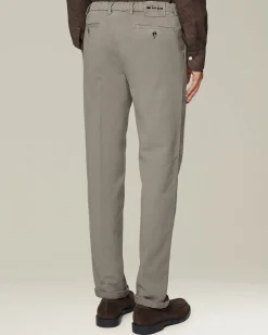 Pantalone uomo classico grigio sabbia