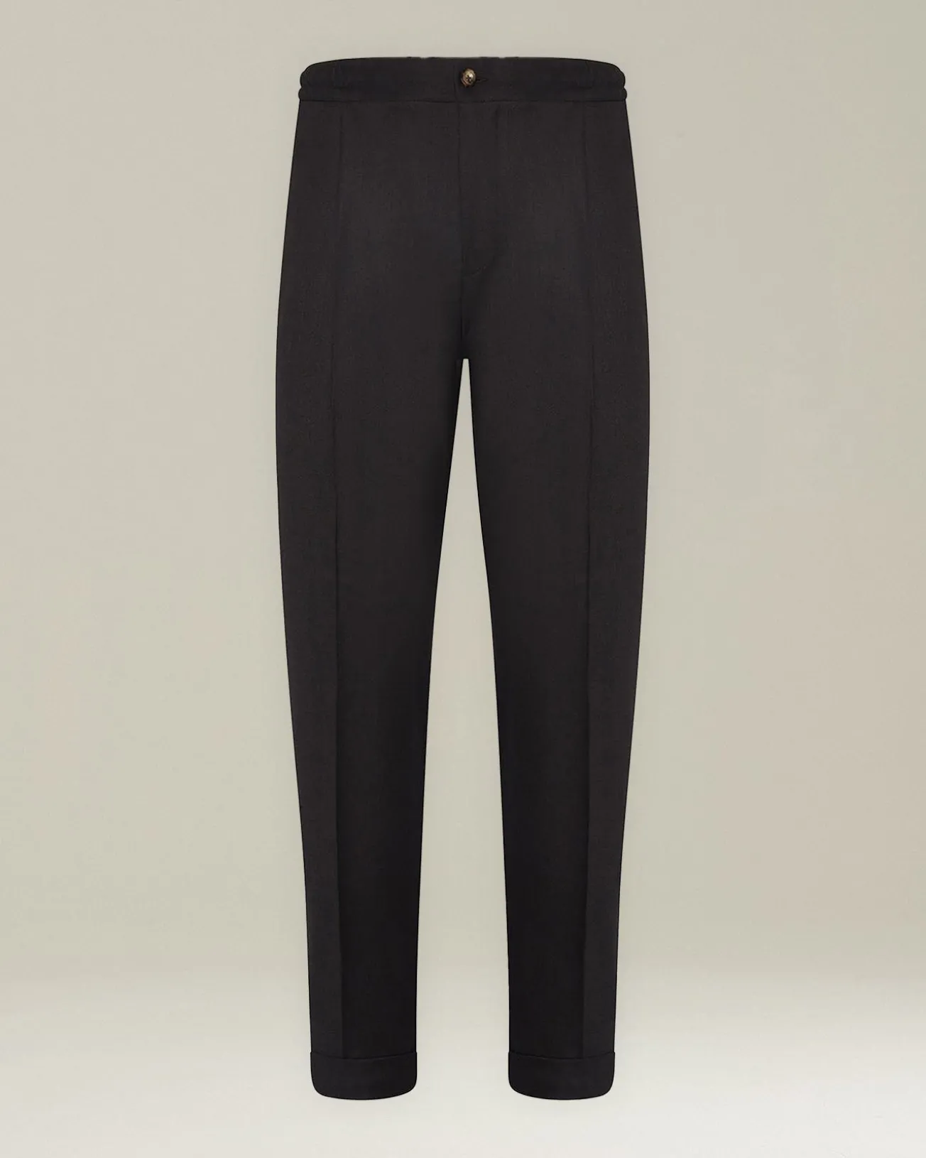 Pantalone uomo con elastico blend lana e Cashmere