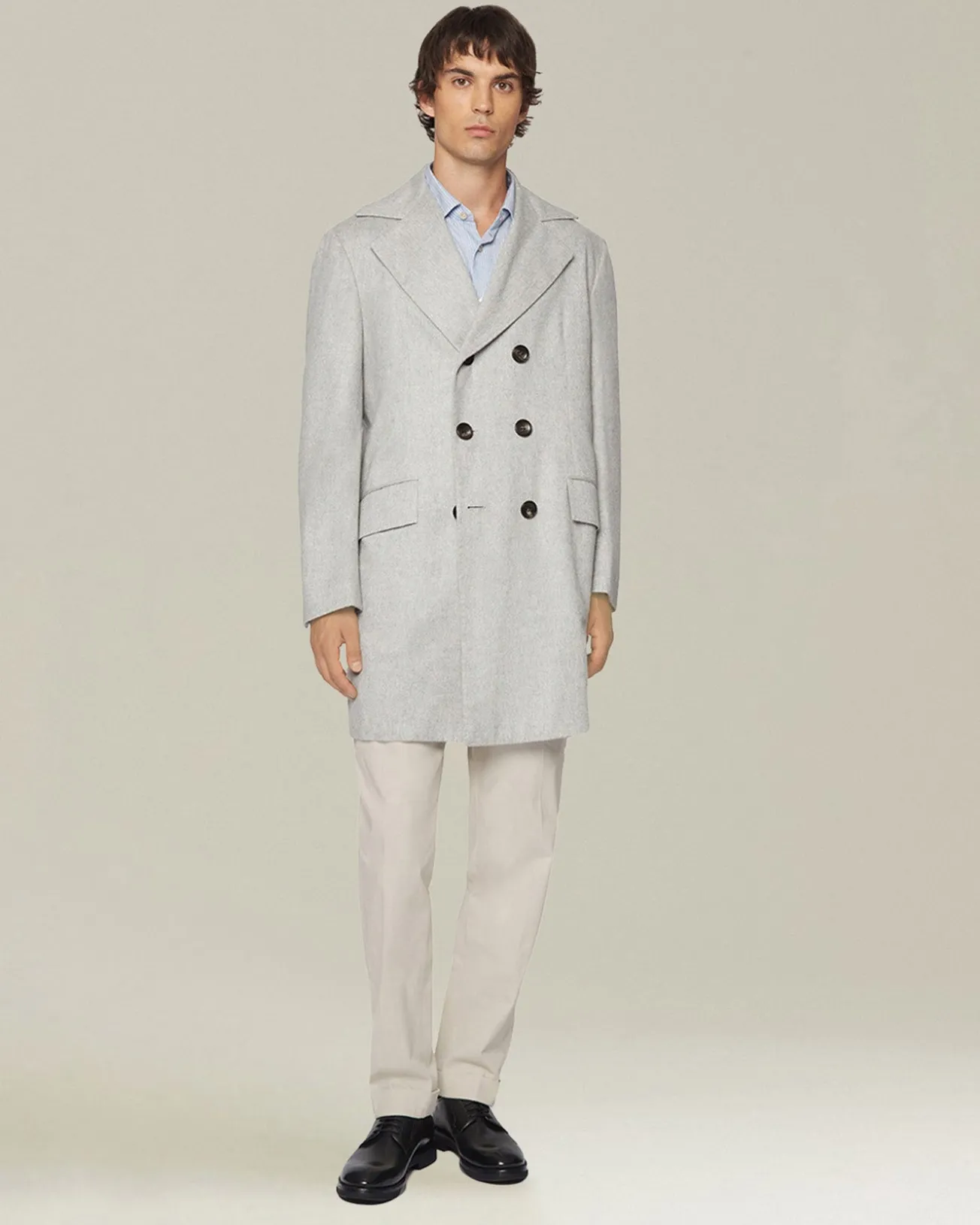 Pantalone uomo con elastico in cotone blend