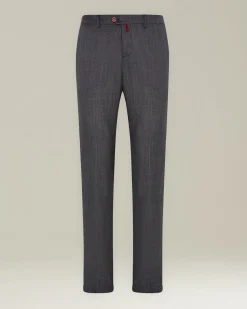 Pantalone uomo startoriale 100% Lana vergine grigio scuro