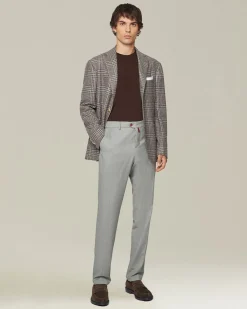Pantalone uomo startoriale 100% Lana vergine grigio