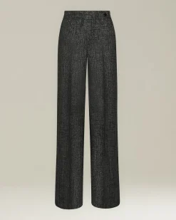 Pantalone wide leg donna in Lana Blend