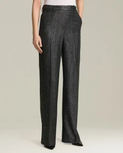 Pantalone wide leg donna in Lana Blend
