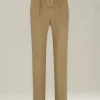PANTALONI COMFORT-FIT IN LINO