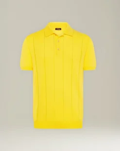 Polo In Cotone Con Motivo Coste