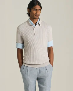 POLO IN COTONE CON MOTIVO COSTE INGLESI