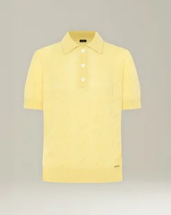 POLO IN MAGLIA DI CASHMERE, SETA E VISCOSA